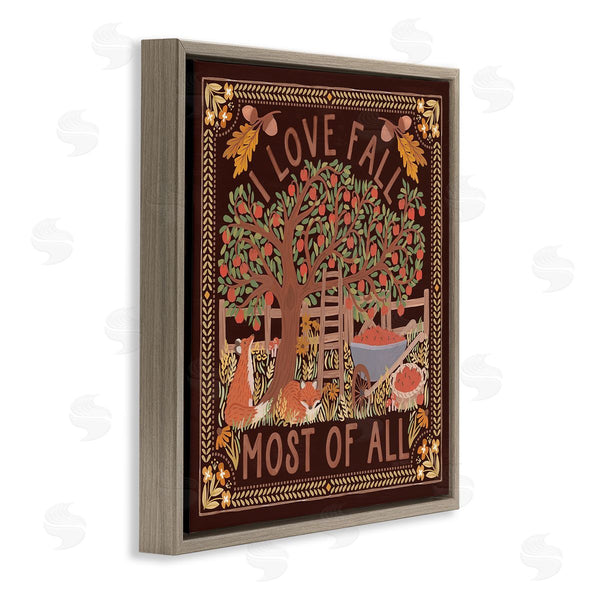 Stupell Industries Laura Marshall | Love Fall On Brown
