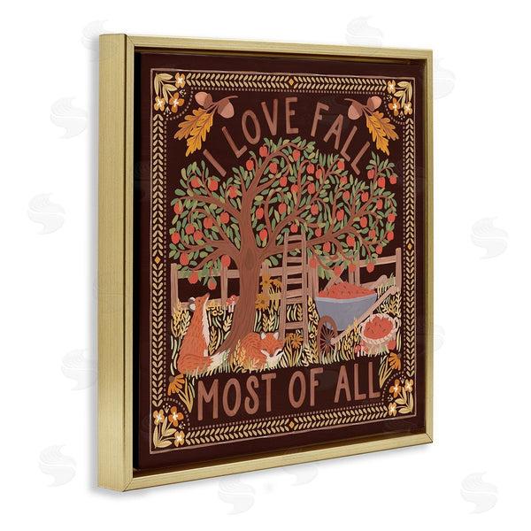 Stupell Industries Laura Marshall | Love Fall On Brown
