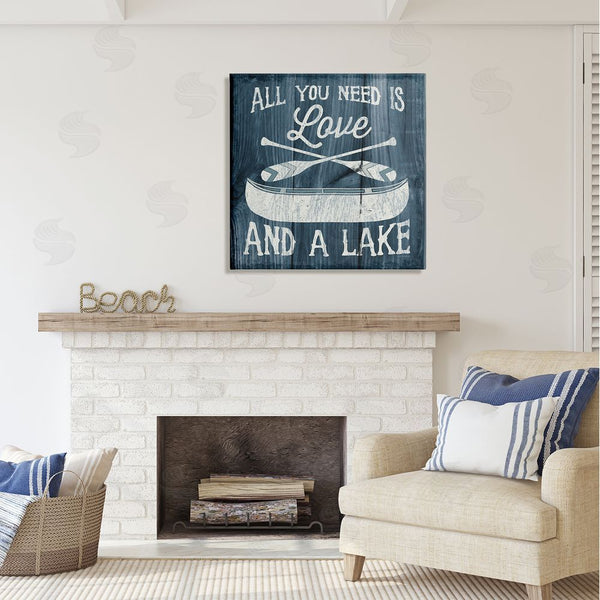 Stupell Industries Laura Marshall | Love & Lake Phrase Wall Art