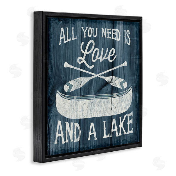 Stupell Industries Laura Marshall | Love & Lake Phrase Wall Art