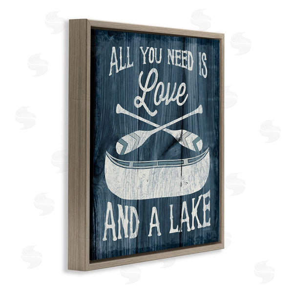 Stupell Industries Laura Marshall | Love & Lake Phrase Wall Art