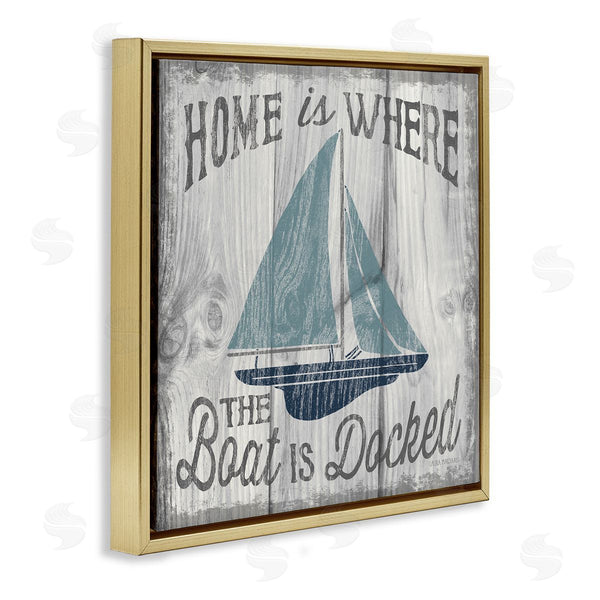 Stupell Industries Laura Marshall | Nautical Home's Where Boat Is