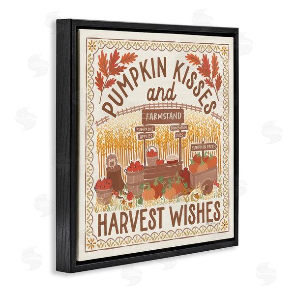 Stupell Industries Laura Marshall | Pumpkin Kisses Fall Scene