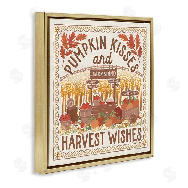 Stupell Industries Laura Marshall | Pumpkin Kisses Fall Scene