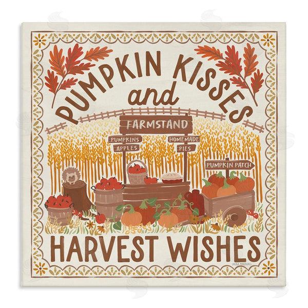 stupell industries Laura Marshall | Pumpkin Kisses Fall Scene