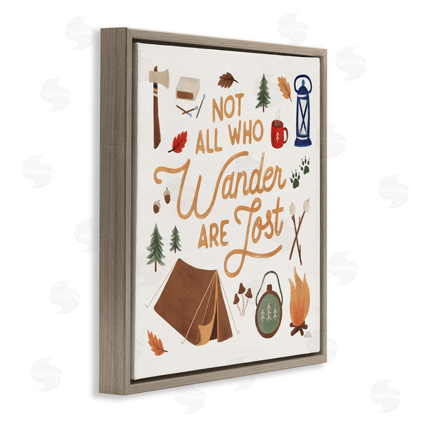 Stupell Industries Laura Marshall | Wander Camping Phrase Wall Art