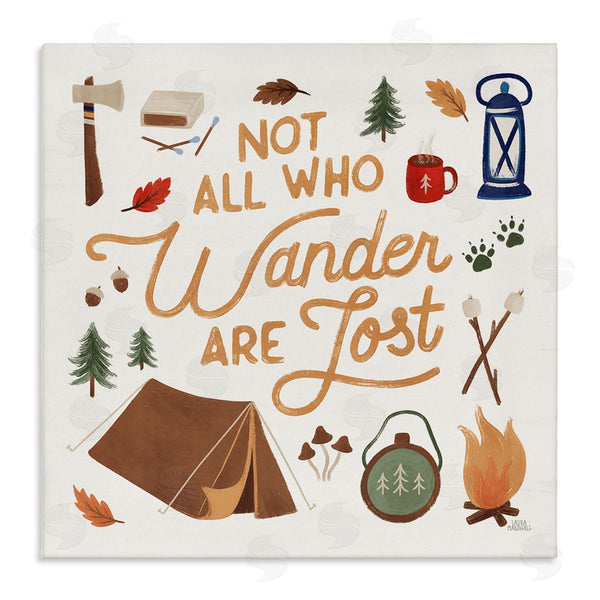 stupell industries Laura Marshall | Wander Camping Phrase Wall Art
