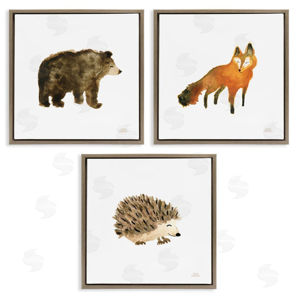 Stupell Industries Laura Marshall | Whimsical Forest Animal Watercolors Wall Art