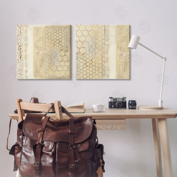 Stupell Industries Laura Van Horne | Distressed Pale Yellow Circles Wall Art