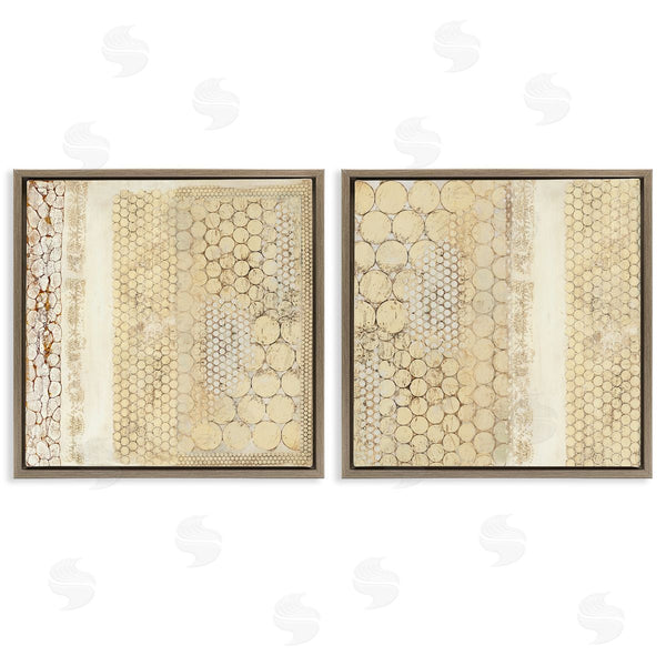 Stupell Industries Laura Van Horne | Distressed Pale Yellow Circles Wall Art