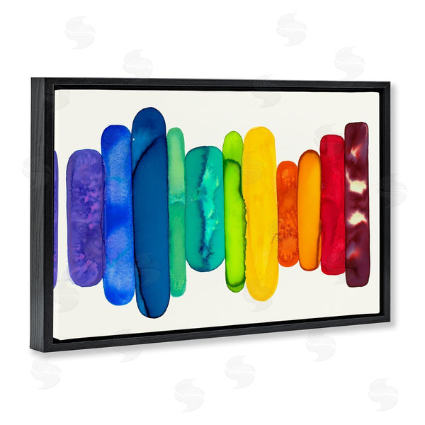 Stupell Industries Laura Van Horne | Rainbow Ombre Shapes