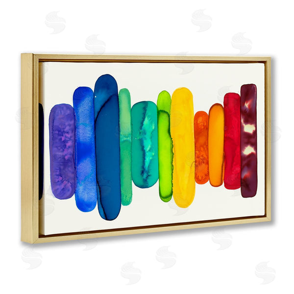 Stupell Industries Laura Van Horne | Rainbow Ombre Shapes