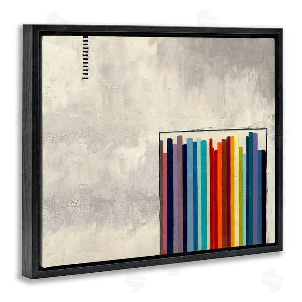 Stupell Industries Laura Van Horne | Rainbow Shapes Over Grey
