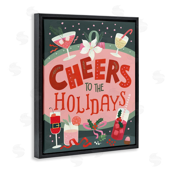 Stupell Industries Laura Watson | Cheers Festive Holiday Drinks