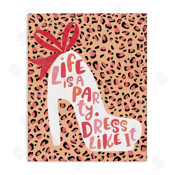 stupell industries Laura Watson | Life Is A Party Dress Like It Phrase Wall Art