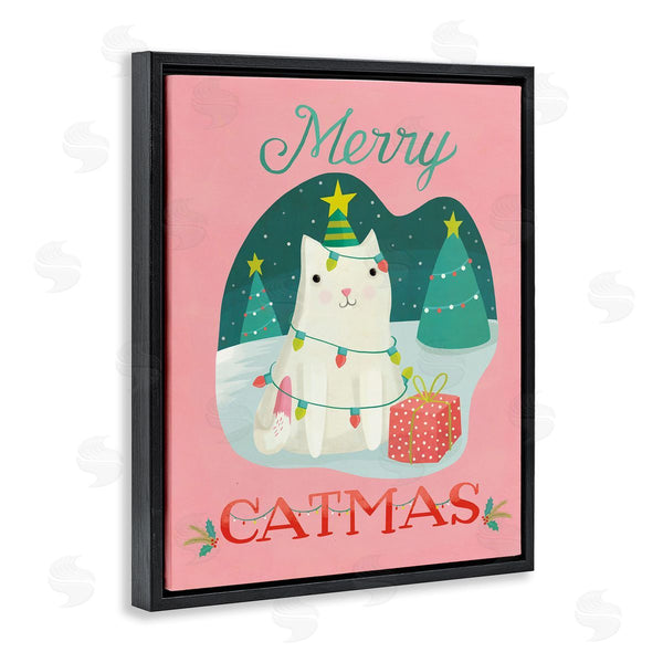 Stupell Industries Laura Watson | Merry Catmas Festive Kitten