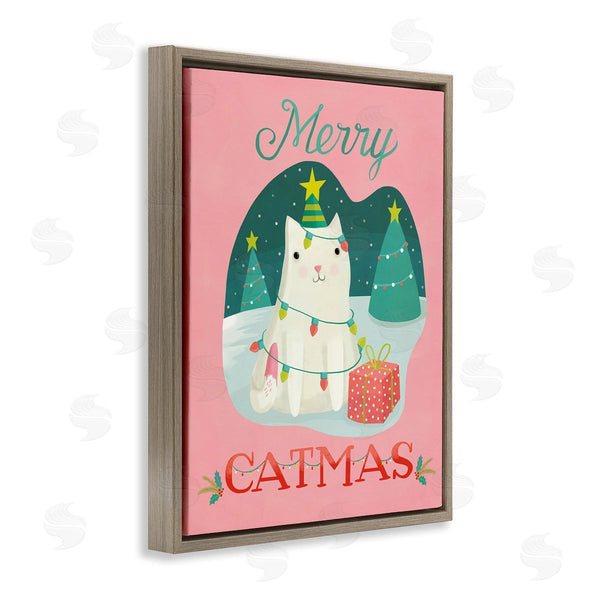 Stupell Industries Laura Watson | Merry Catmas Festive Kitten