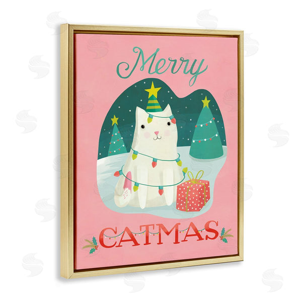 Stupell Industries Laura Watson | Merry Catmas Festive Kitten