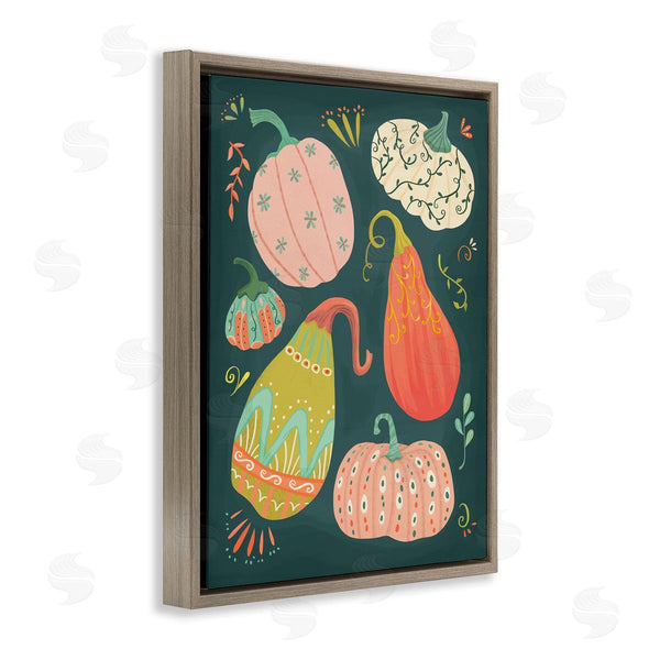 Stupell Industries Laura Watson | Patterned Autumn Gourds