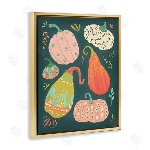Stupell Industries Laura Watson | Patterned Autumn Gourds