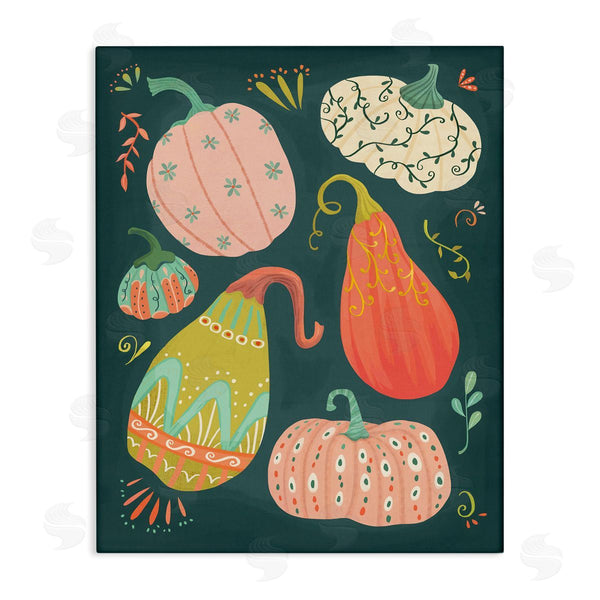 stupell industries Laura Watson | Patterned Autumn Gourds