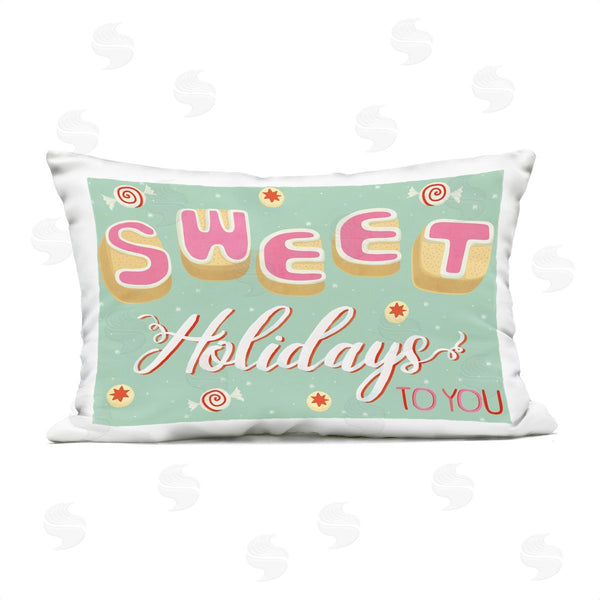 Stupell Industries Laura Watson | Sweet Holidays To You Printed Throw Pillow