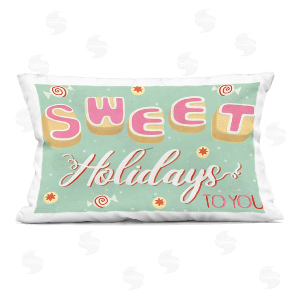 stupell industries Laura Watson | Sweet Holidays To You Printed Throw Pillow