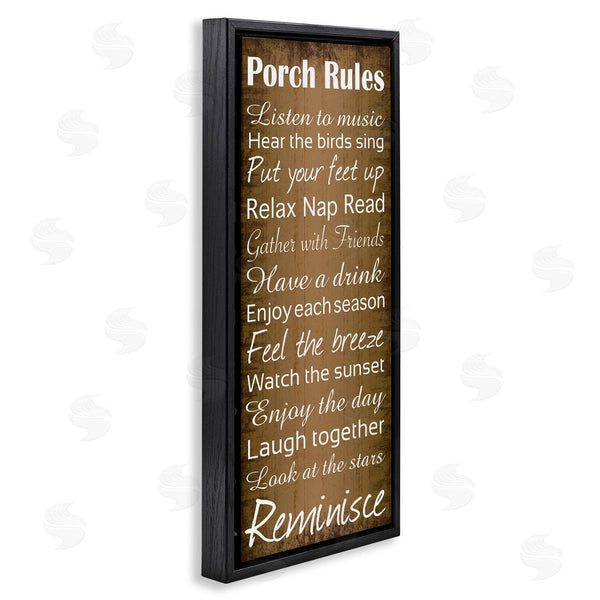 Stupell Industries Lauren Gibbons | Porch Rules Country Rustic