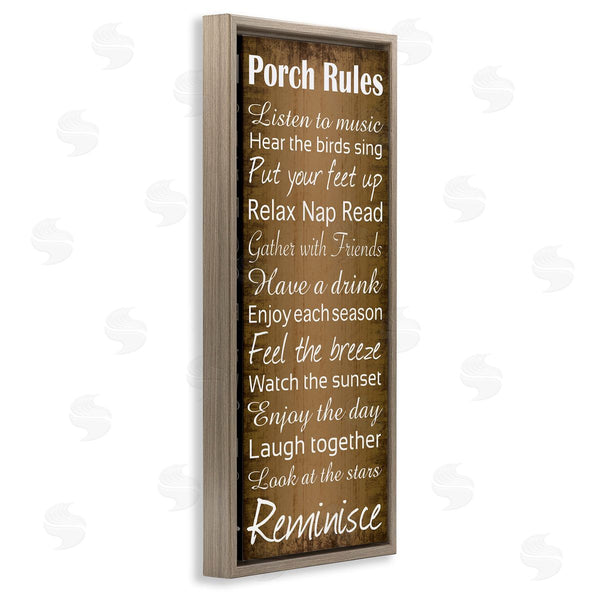 Stupell Industries Lauren Gibbons | Porch Rules Country Rustic
