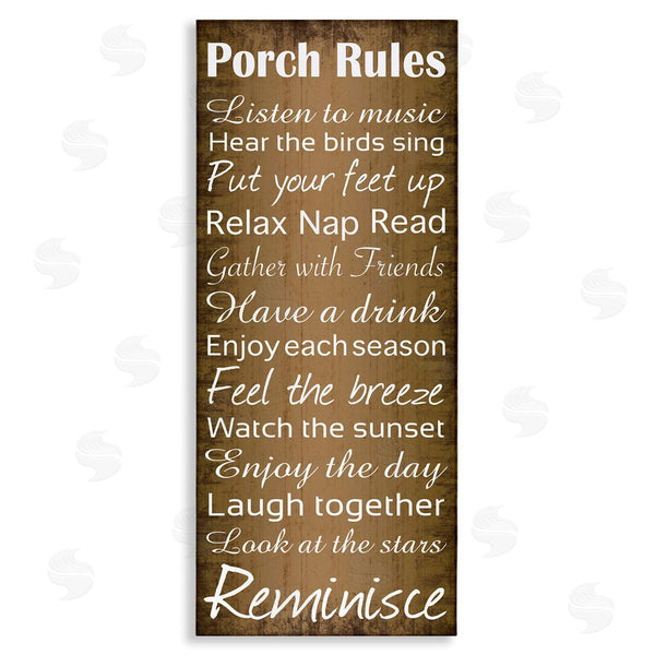 stupell industries Lauren Gibbons | Porch Rules Country Rustic