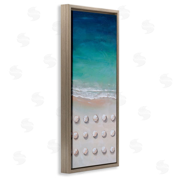 Stupell Industries Lauren Jane | Aerial Umbrellas On Beach Coast Wall Art