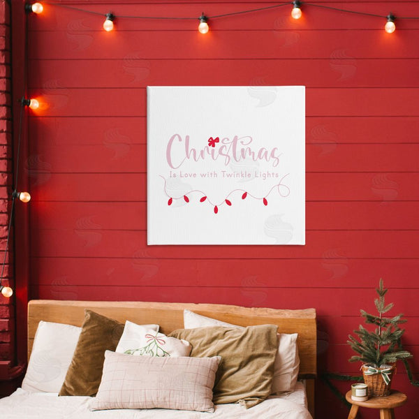 Stupell Industries Lauren Rader | Christmas Is Love With Lights Wall Art