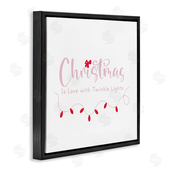 Stupell Industries Lauren Rader | Christmas Is Love With Lights Wall Art