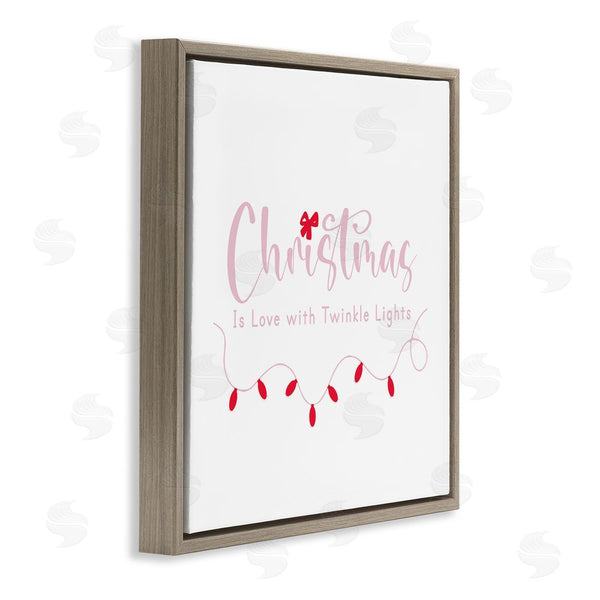 Stupell Industries Lauren Rader | Christmas Is Love With Lights Wall Art