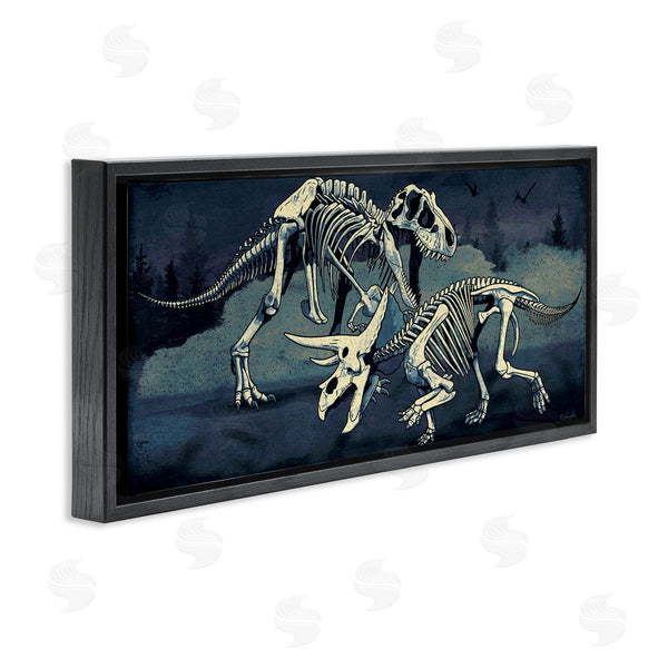 Stupell Industries Lauren Rader | Dinosaur Skeletons Duo Wall Art