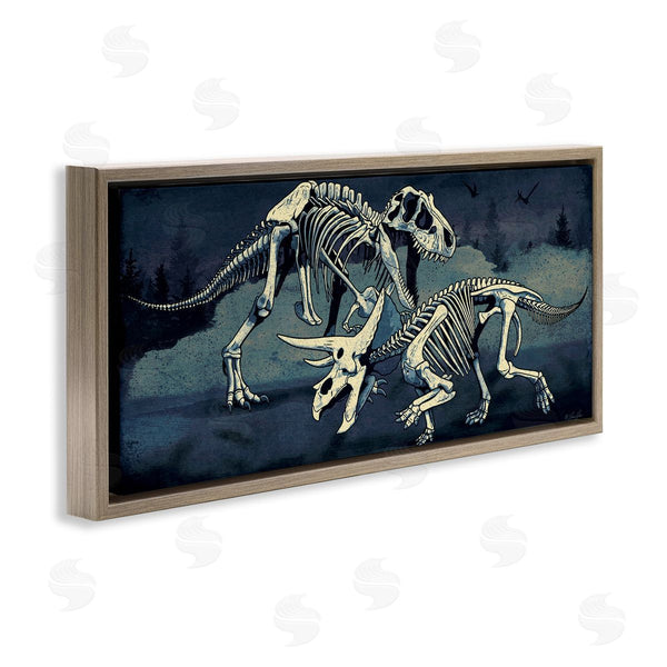 Stupell Industries Lauren Rader | Dinosaur Skeletons Duo Wall Art