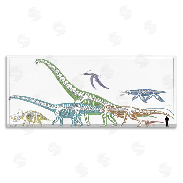stupell industries Lauren Rader | Educational Prehistoric Skeletons Wall Art