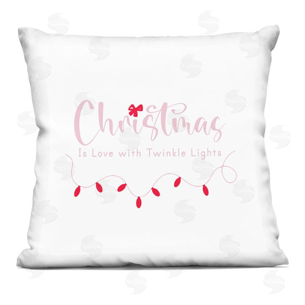 stupell industries Lauren Rader | Love & Twinkle Lights Christmas Printed Throw Pillow