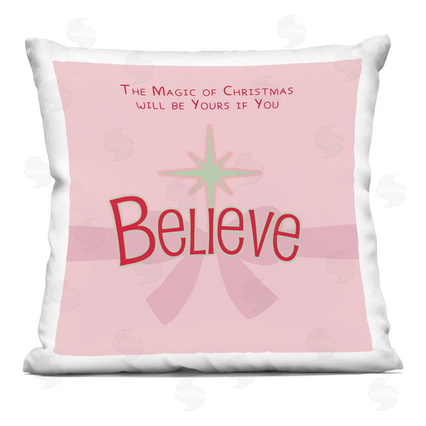 stupell industries Lauren Rader | Magic Of Christmas Believe Printed Throw Pillow