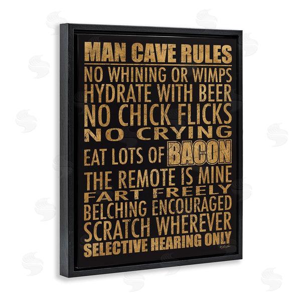 Stupell Industries Lauren Rader | Man Cave Rules List