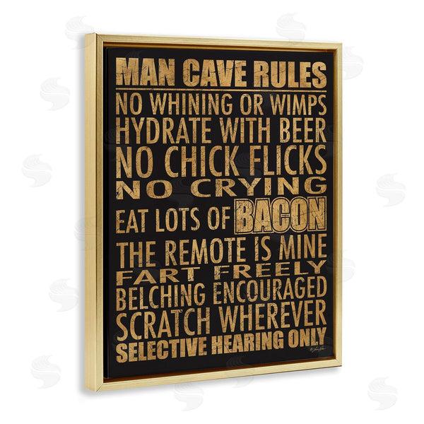 Stupell Industries Lauren Rader | Man Cave Rules List