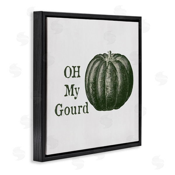 Stupell Industries Lauren Rader | Oh My Gourd Fall Pumpkin Wall Art