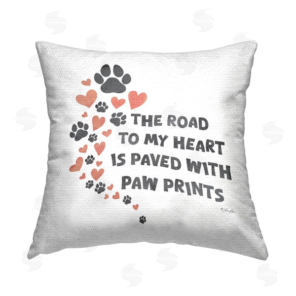 Stupell Industries Lauren Rader | Road To My Heart Printed Throw Pillow