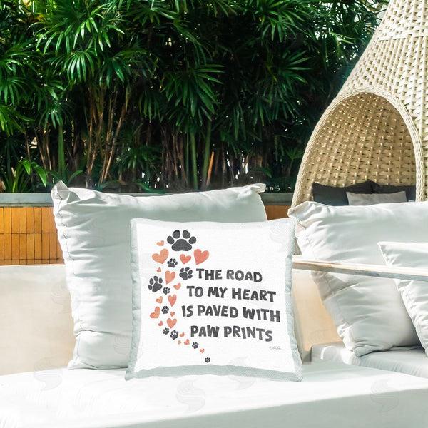 Stupell Industries Lauren Rader | Road To My Heart Printed Throw Pillow