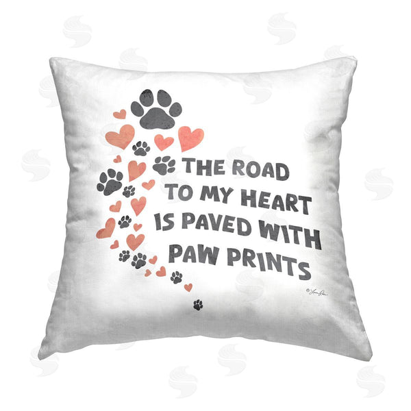 stupell industries Lauren Rader | Road To My Heart Printed Throw Pillow