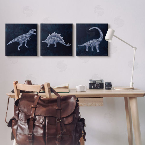 Stupell Industries Lauren Rader | Various Dinosaur Skeletons Wall Art