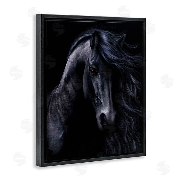 Stupell Industries Laurie Prindle | Black Stallion Portrait