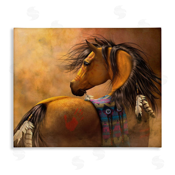 stupell industries Laurie Prindle | Kiowa Gold Horse Wall Art