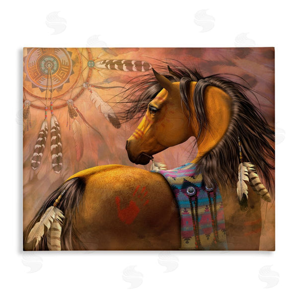 stupell industries Laurie Prindle | Kiowa Gold Stallion Wall Art