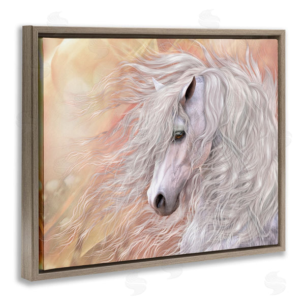 Stupell Industries Laurie Prindle | Primavera White Horse